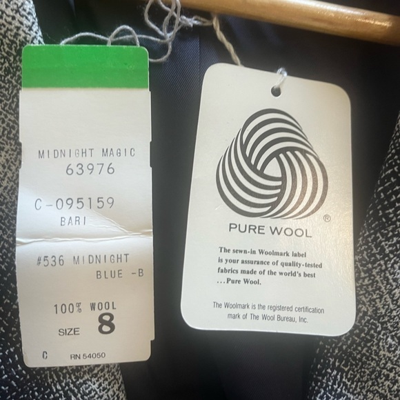 🌸 VINTAGE 70s NWT Jones New York Navy Blazer - Picture 6 of 10